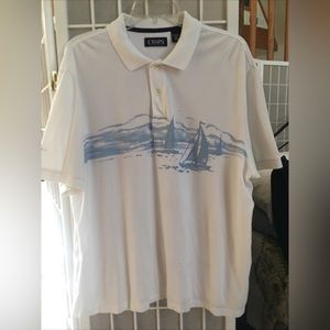 Mens Chaps polo/XXL/Sailboats